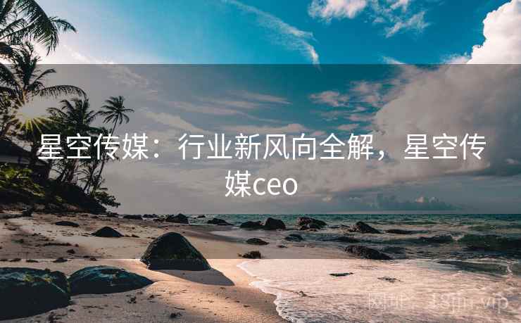 星空传媒:行业新风向全解,星空传媒ceo 星空传媒:行业新风向全解,星空传媒ceo