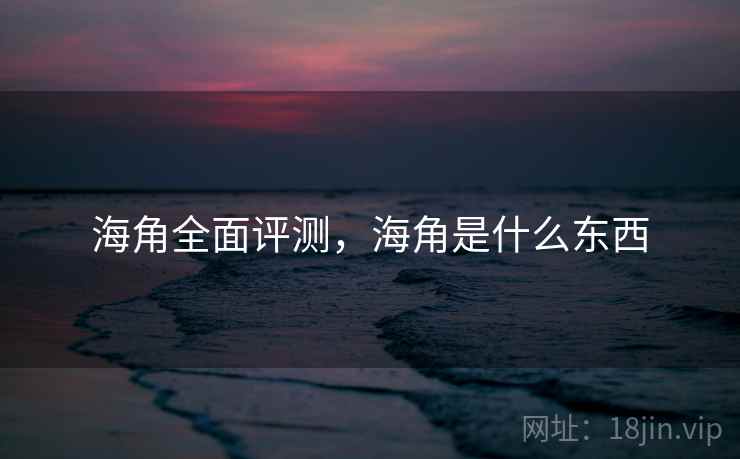 海角全面评测，海角是什么东西