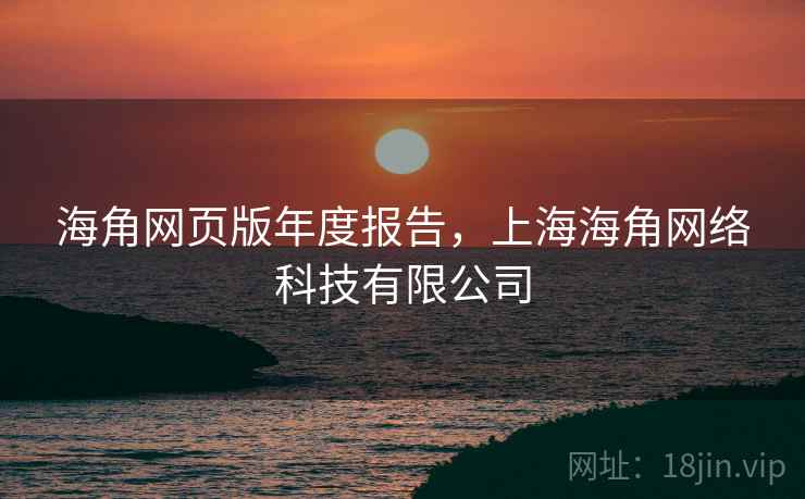 海角网页版年度报告，上海海角网络科技有限公司